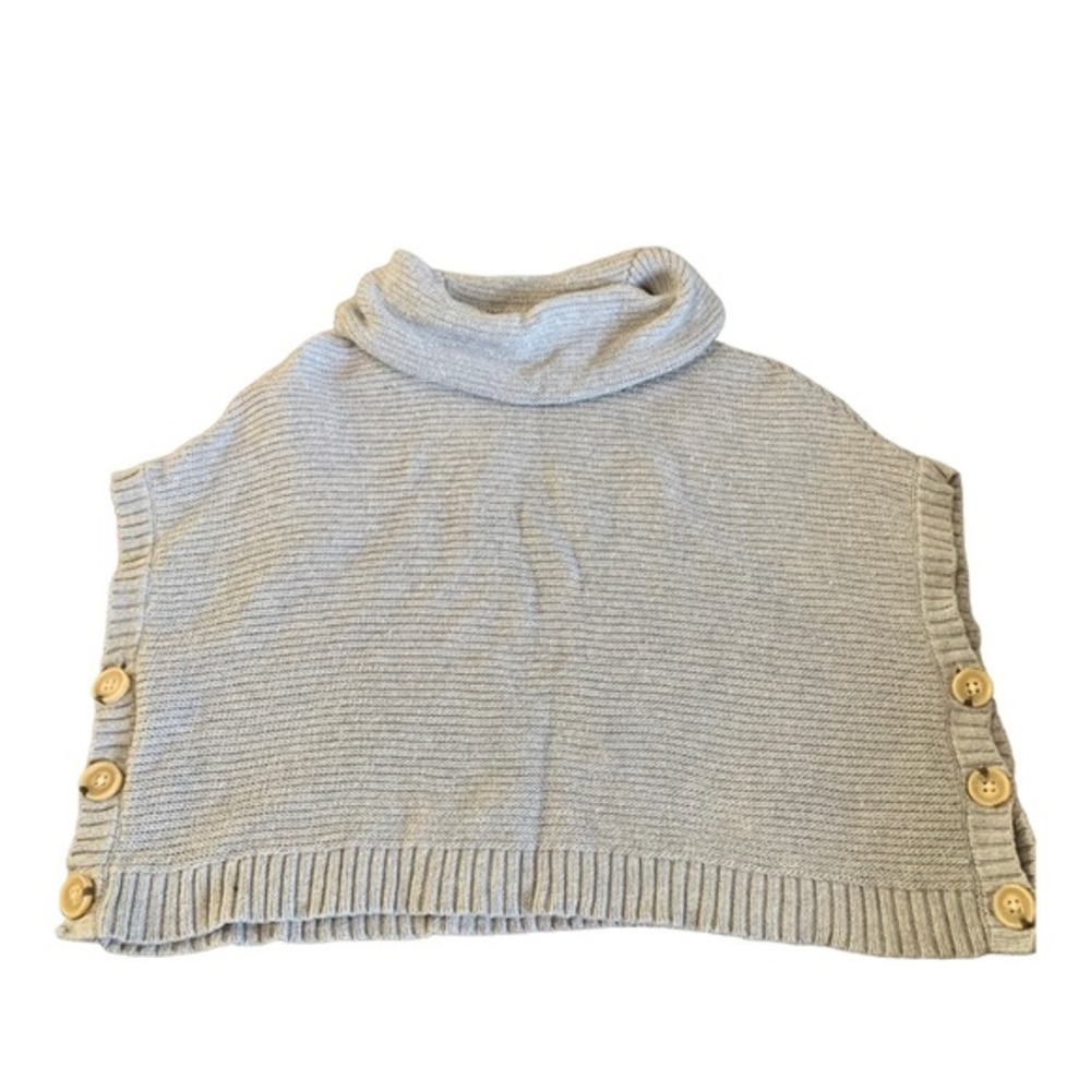 Girls Pull Over Sweater Gray Metallic Size 4T